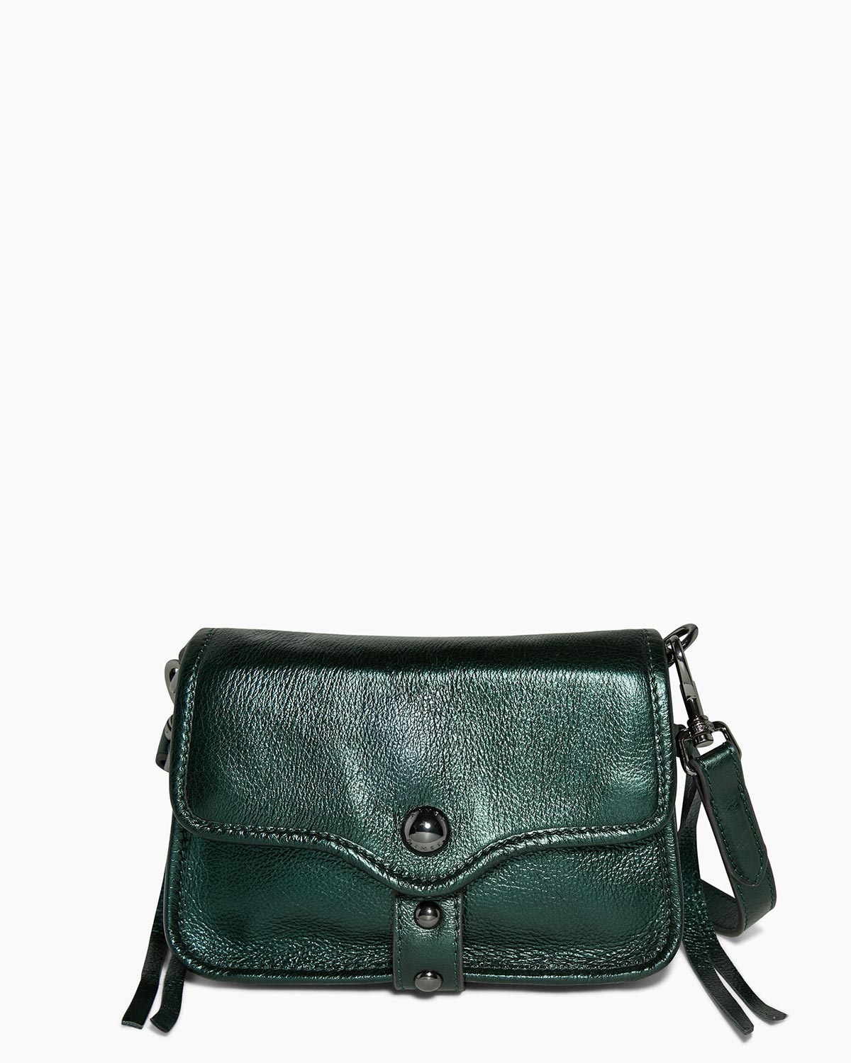 Metallic Great Escape Mini Crossbody Designer Leather Handbag For