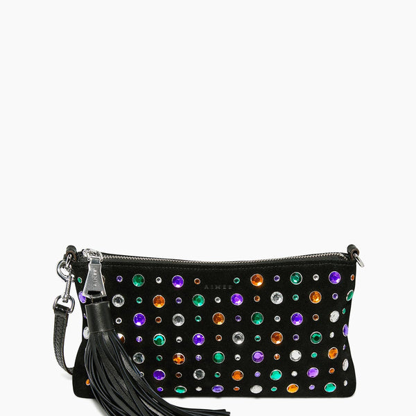 Multi Onyx Hour Zip Clutch Designer Leather Handbag For Women