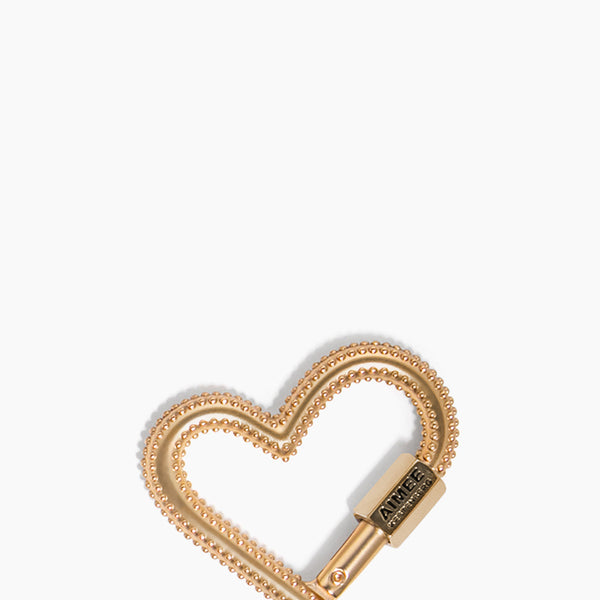 BASICS⭐︎GOLD PLATING HEART CARABINER BASICKS - 【残りわずか】Gold Plating Heart Carabiner