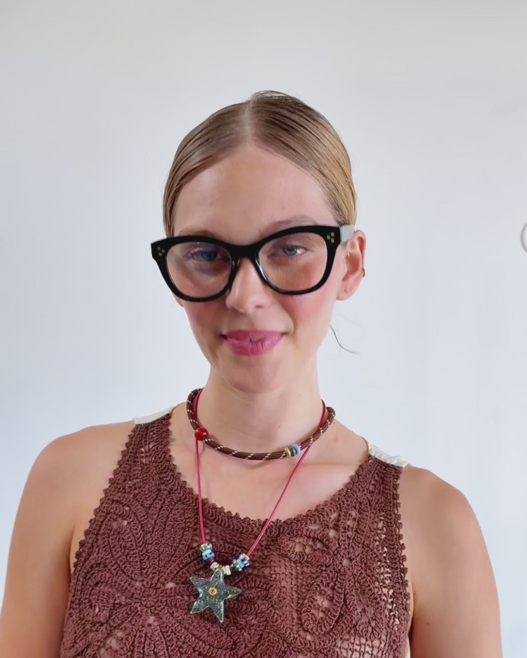 Black Seeker Square Readers| AIMEE by Aimee Kestenberg Leather