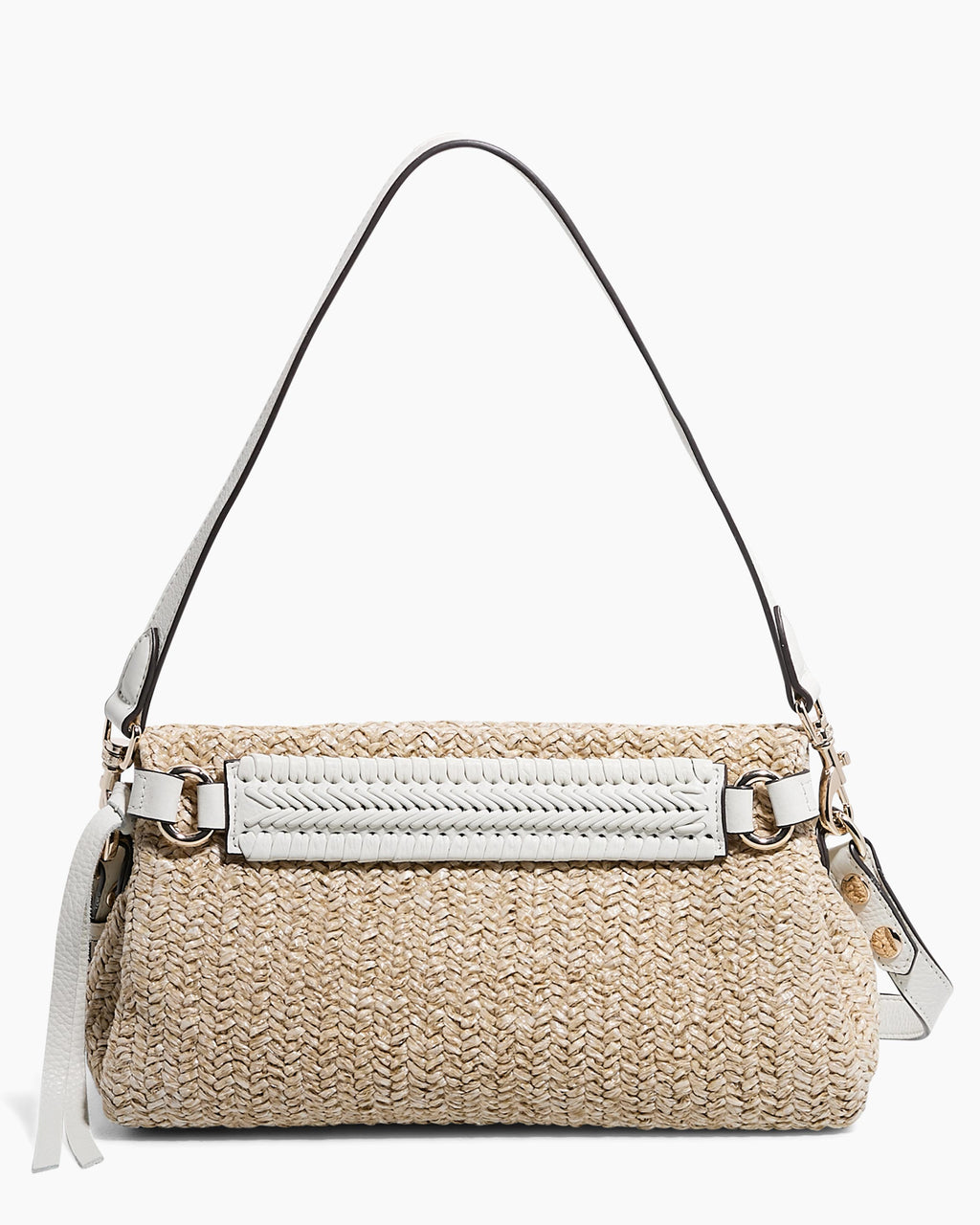 All For Love Convertible Crossbody Clutch Straw with Vanilla