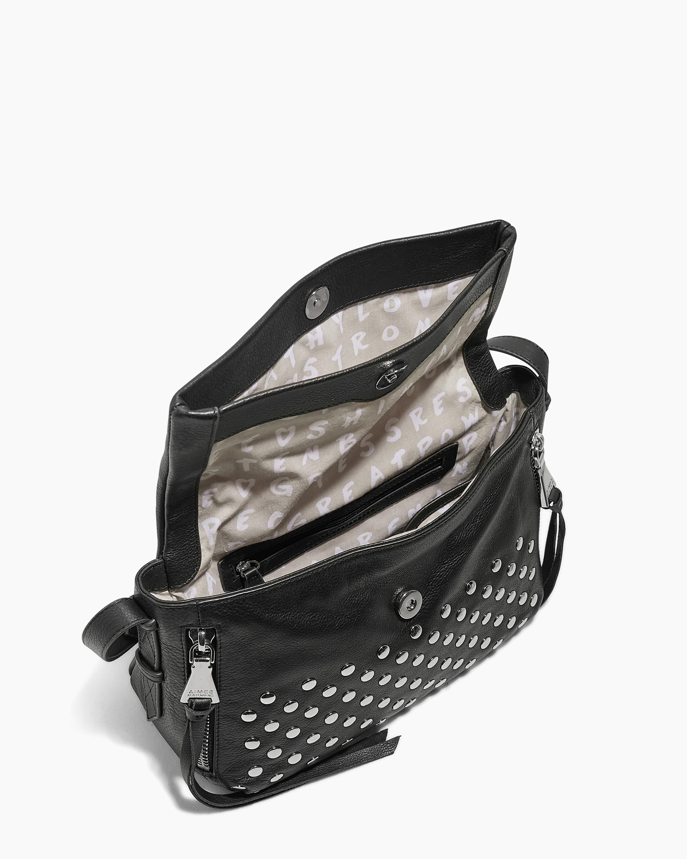 Black Bali Novelty Crossbody Designer Leather Handbag For Women