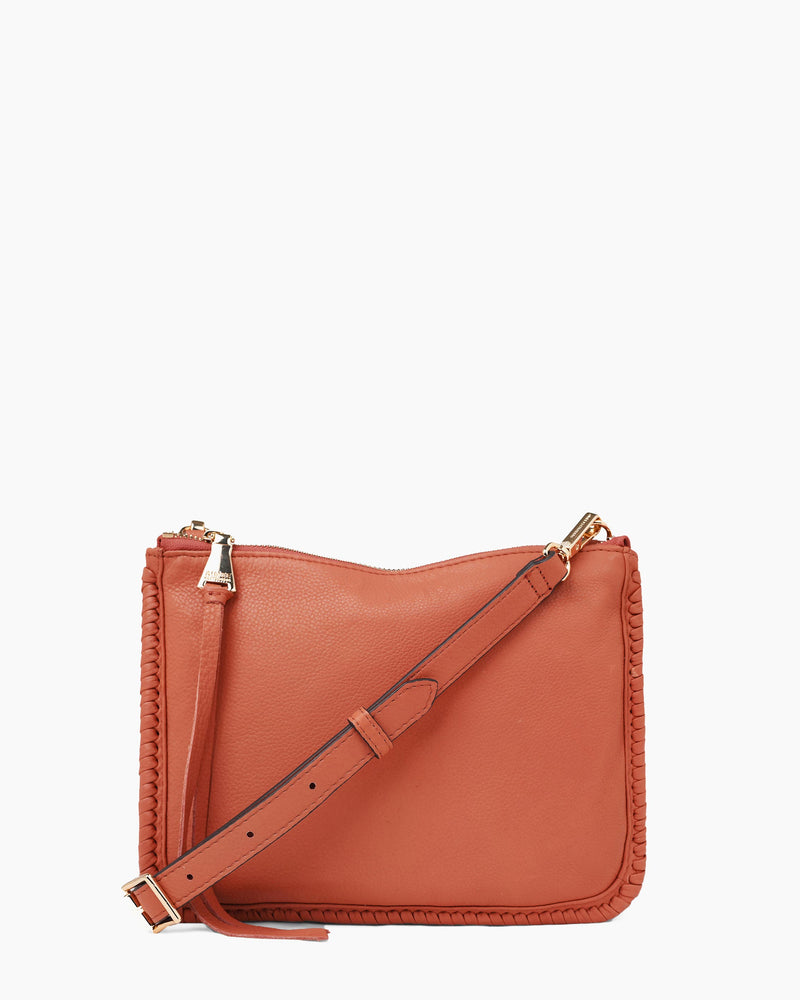 Famous Double Top Zip Crossbody