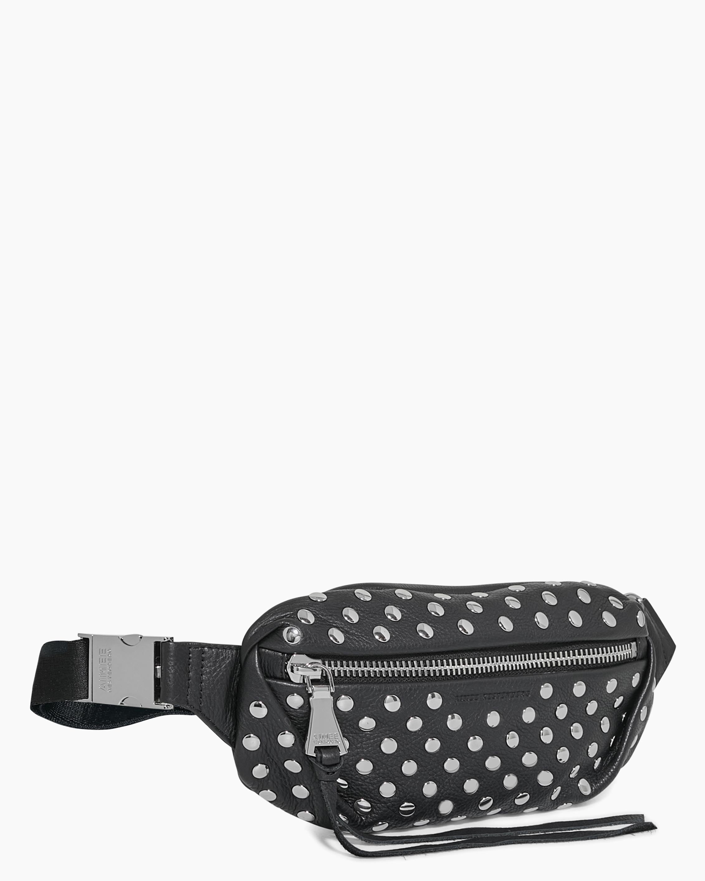 Milan Novelty Bum Bag Black with Disco Studs Aimee Kestenberg