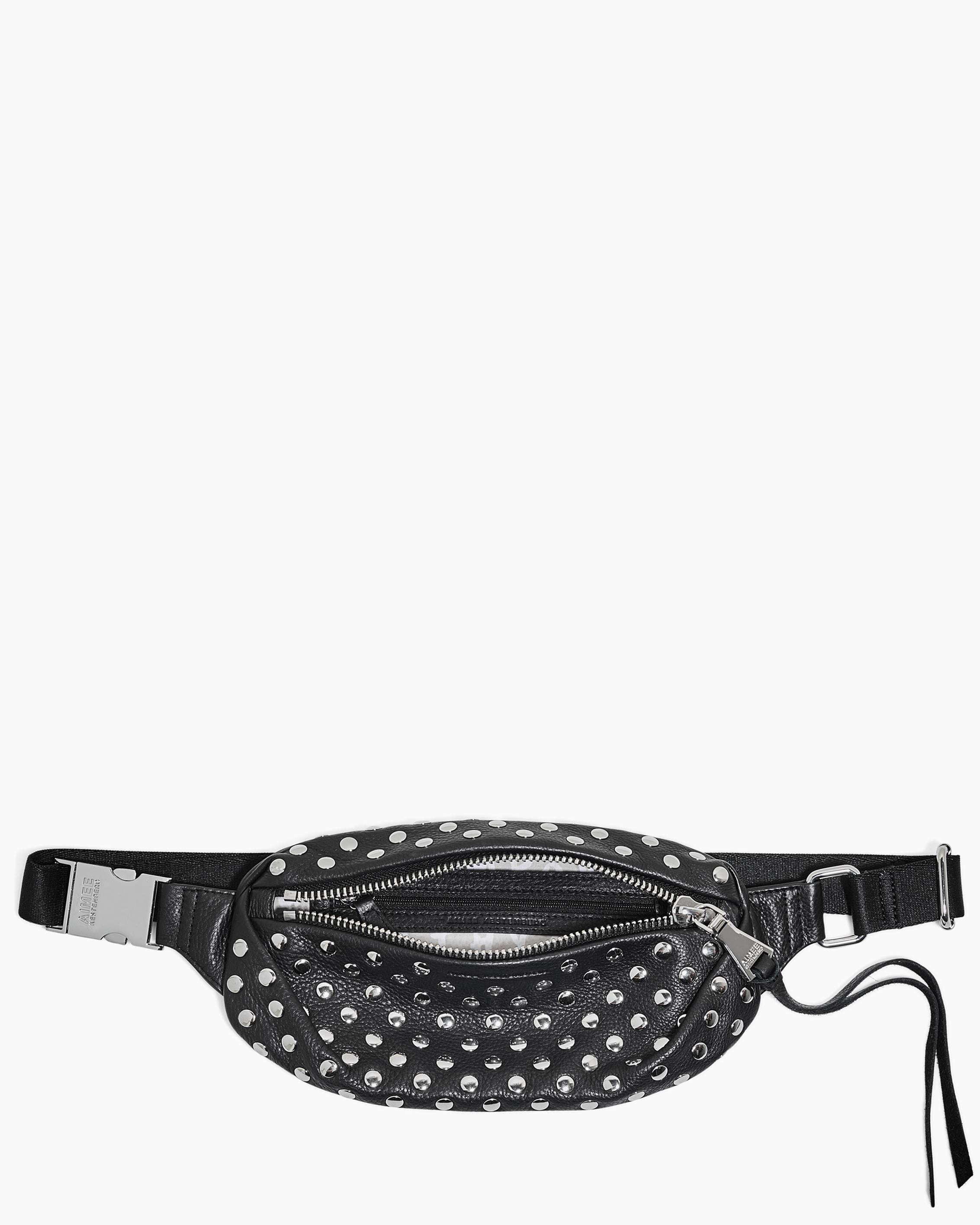 Milan Novelty Bum Bag Black with Disco Studs Aimee Kestenberg