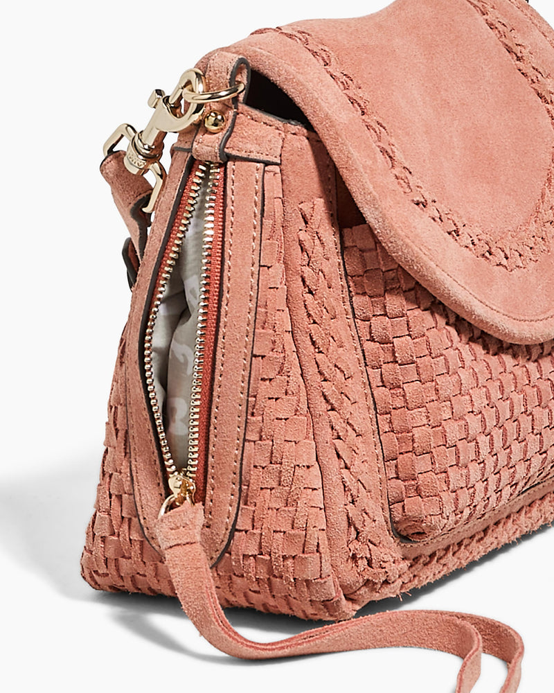 Woven All For Love Mini Crossbody