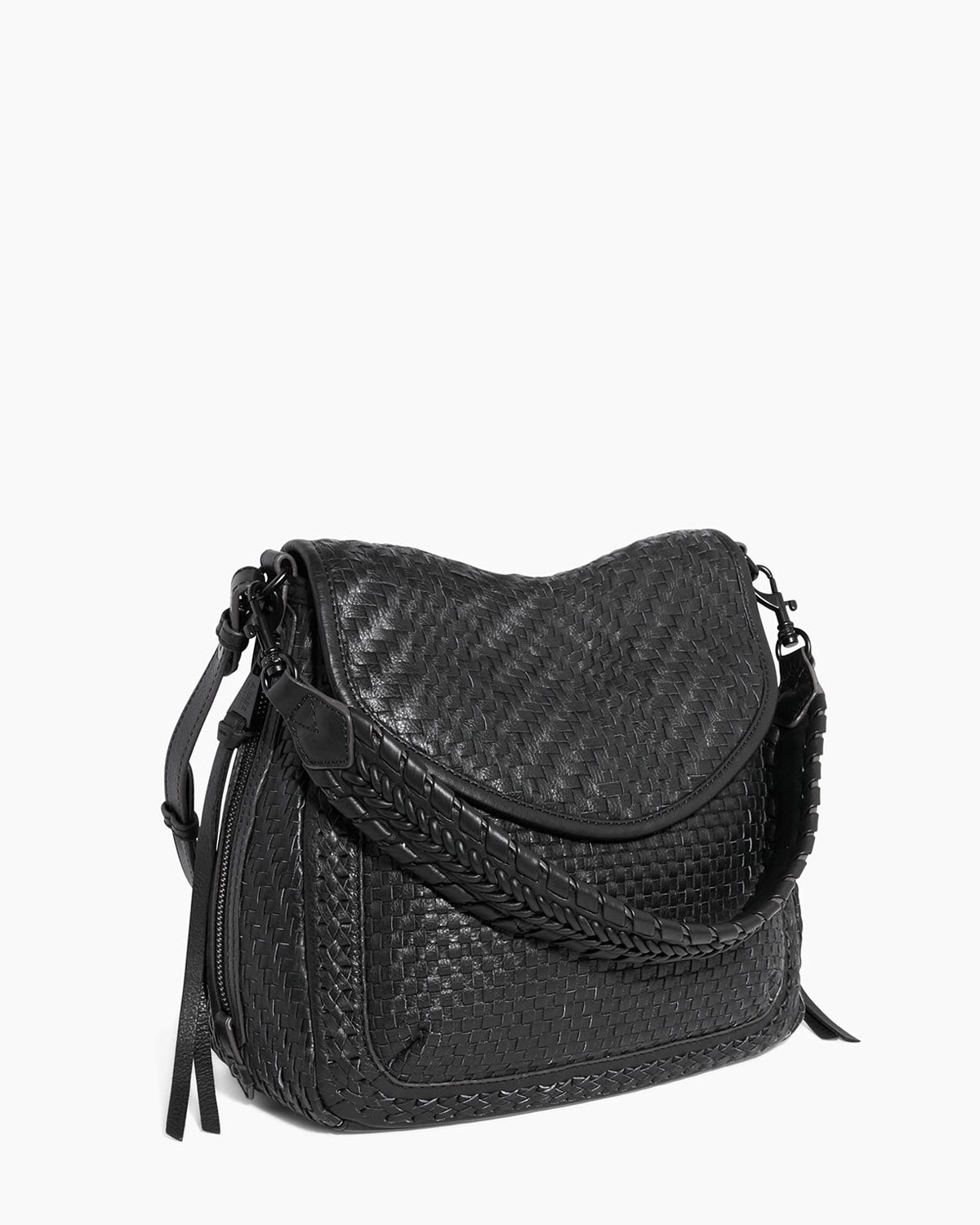 Black All For Love Novelty Convertible Shoulder Designer Leather