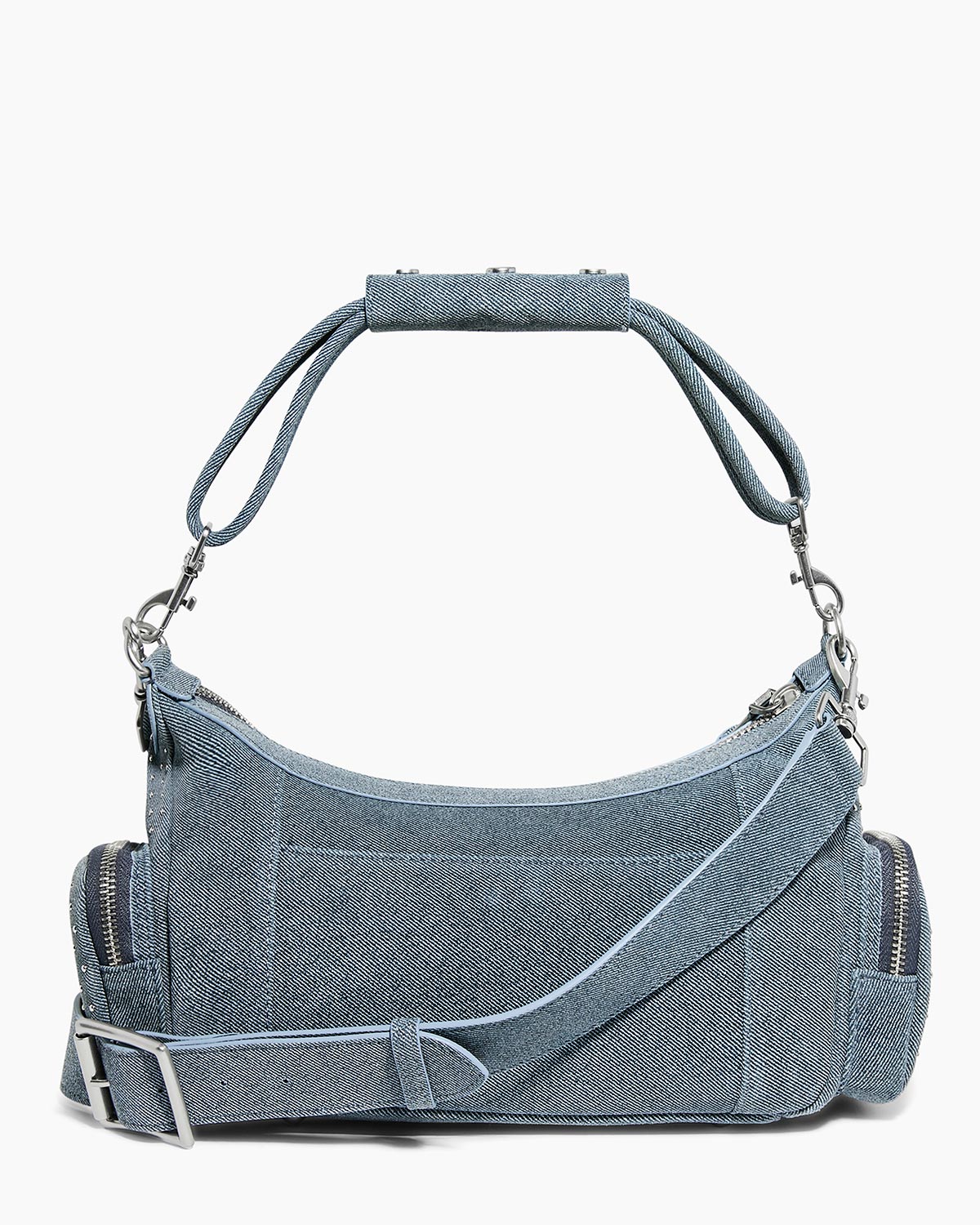 Denim Away We Go Novelty Convertible Shoulder Designer Leather