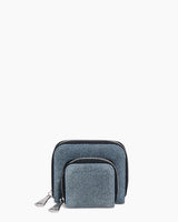 Bowery Double Zip Around Wallet