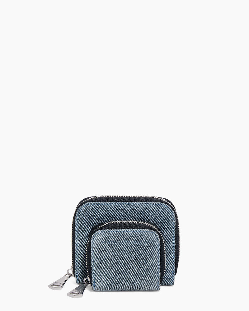 Bowery Double Zip Around Wallet