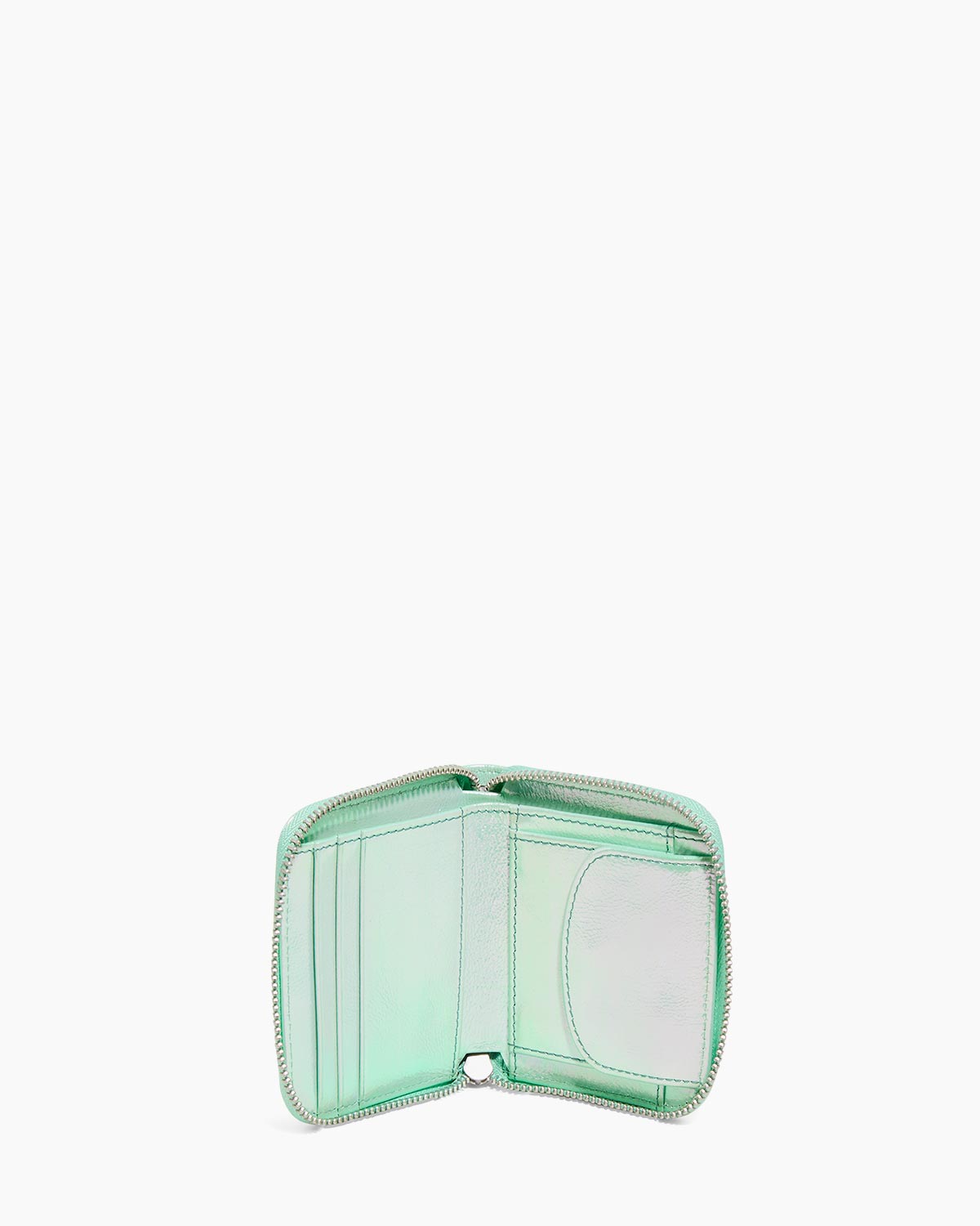 ヒーリー ミント Mint Bowery Double Zip Around Wallet Designer Leather Handbag For