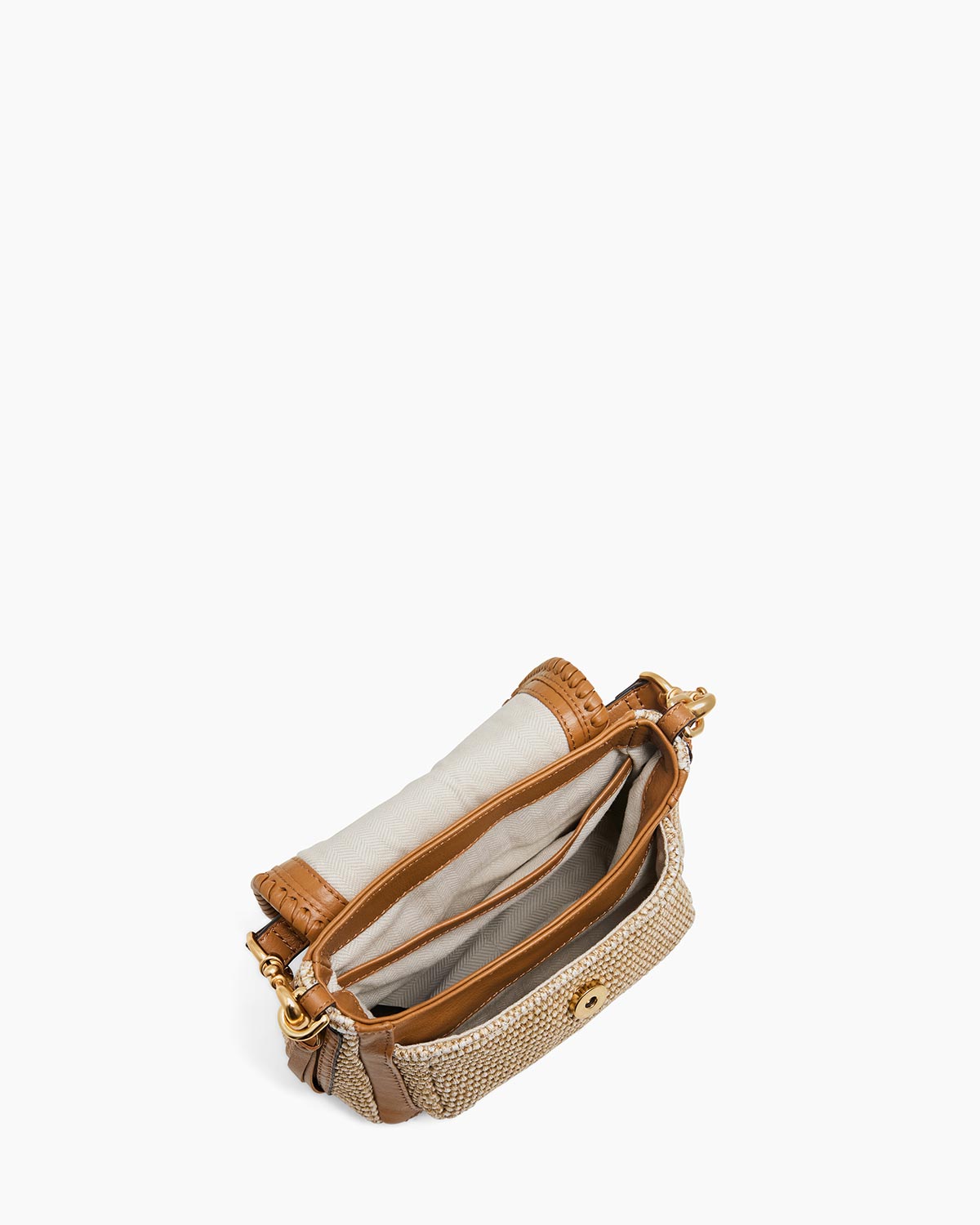 Raffia All For Love Mini Crossbody Designer Leather Handbag For