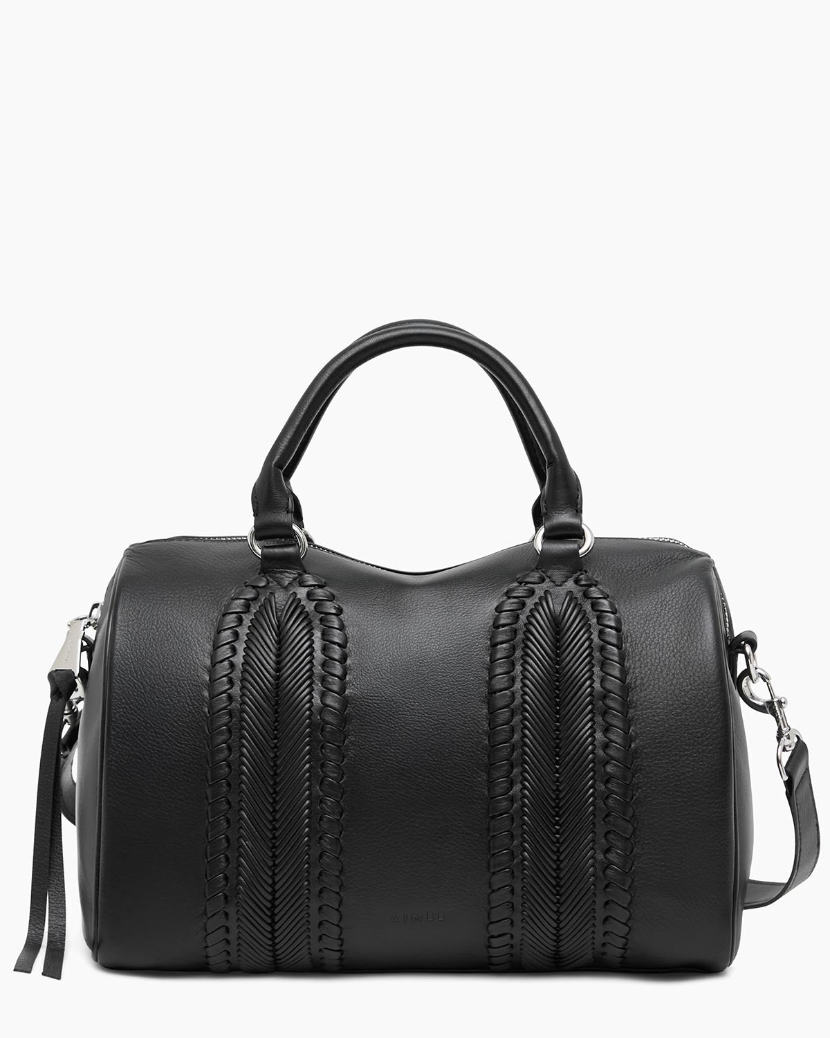 Black All For Love Satchel Designer Leather Handbag For Women