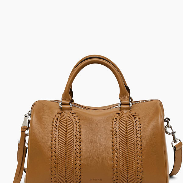 Latte All For Love Satchel Designer Leather Handbag For Women