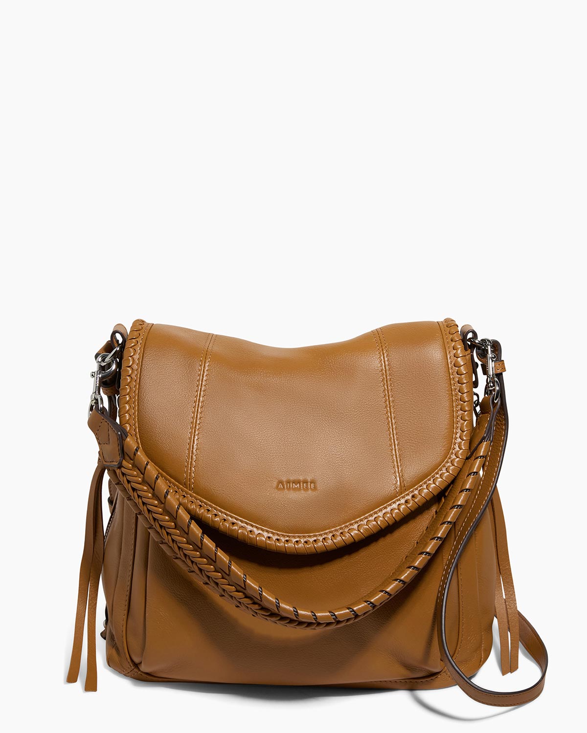 Latte All For Love Convertible Shoulder Designer Leather Handbag