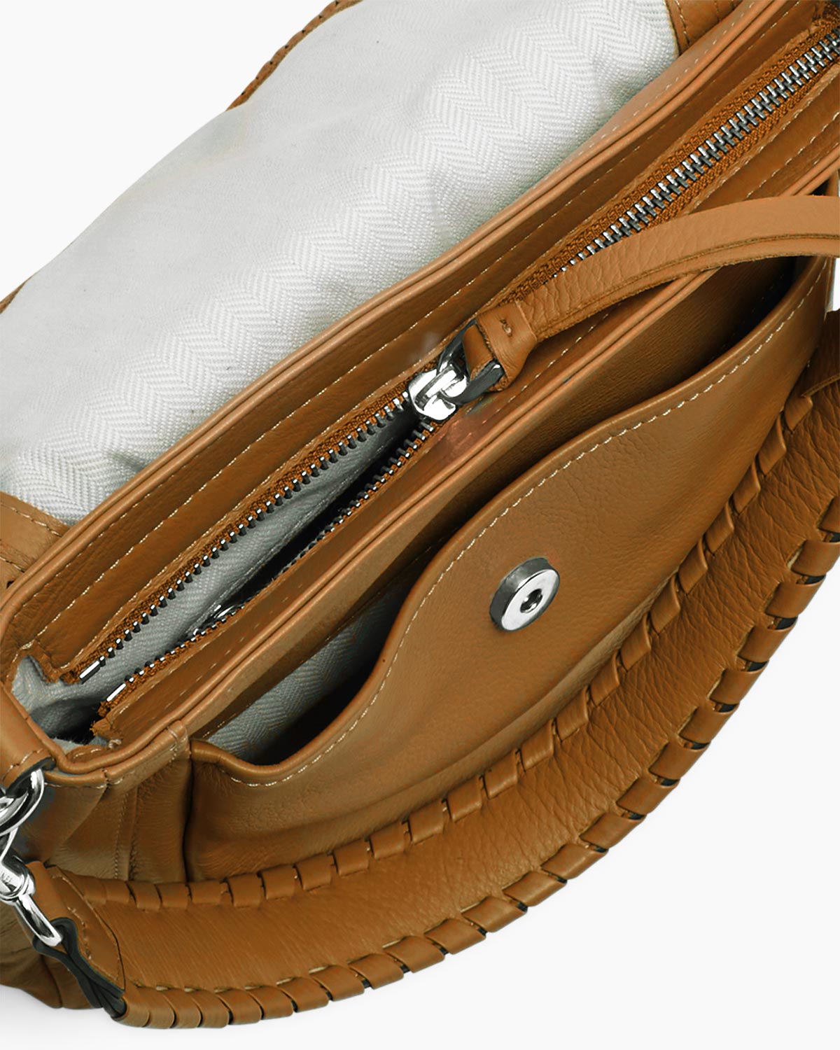Latte All For Love Convertible Shoulder Designer Leather Handbag