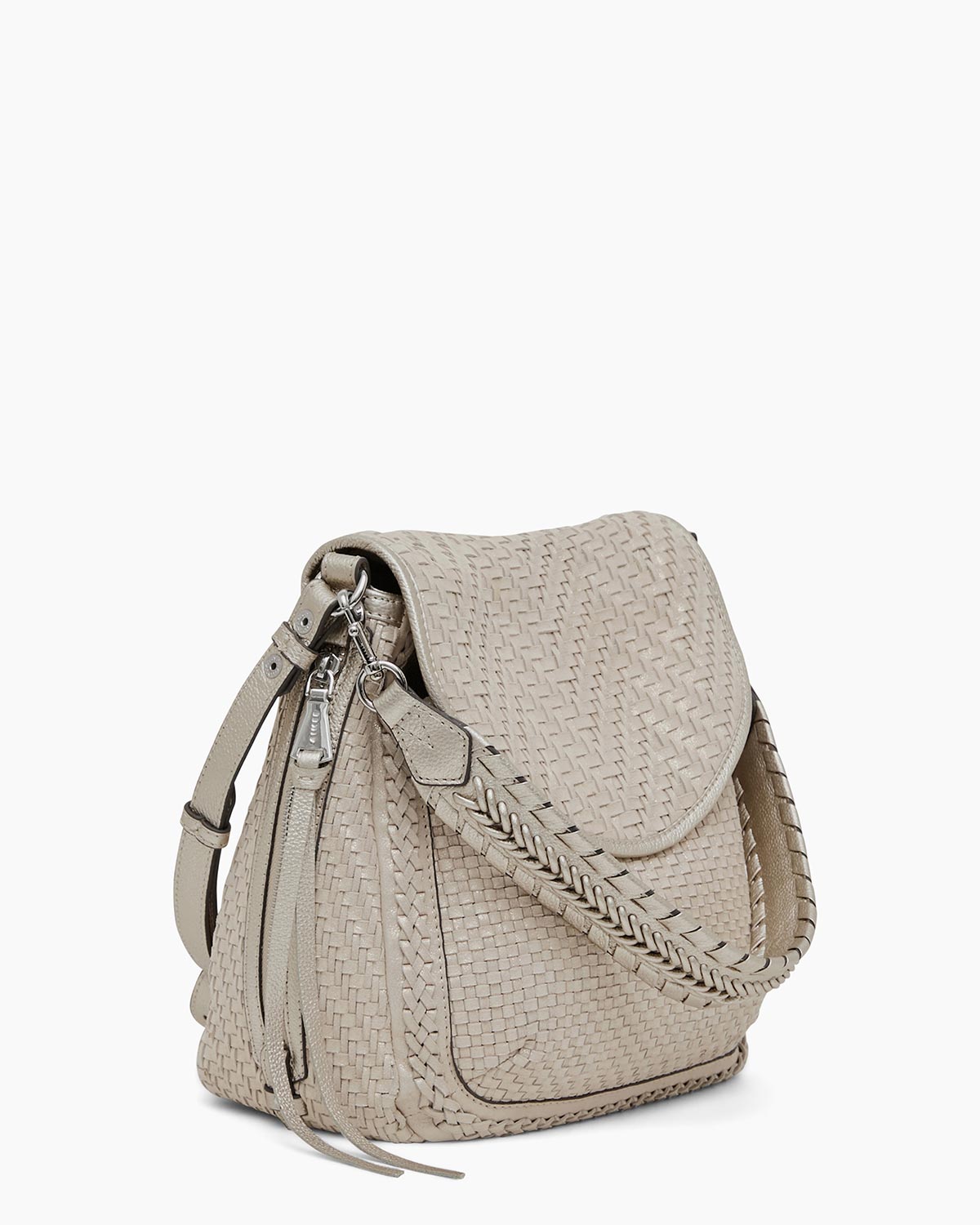 Woven All For Love Novelty Convertible Shoulder Designer Leather