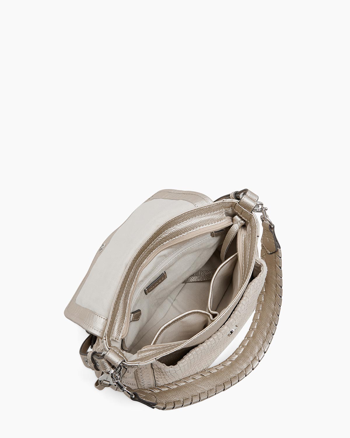 Woven All For Love Novelty Convertible Shoulder Designer Leather