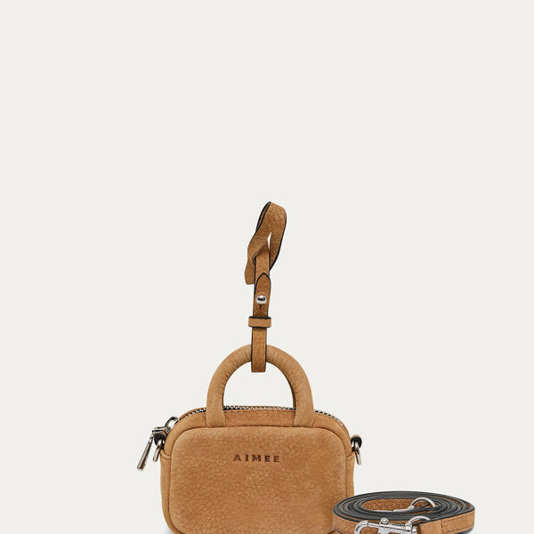 Latte Ritual Charm Designer Leather Handbag For Women | AIMEE by