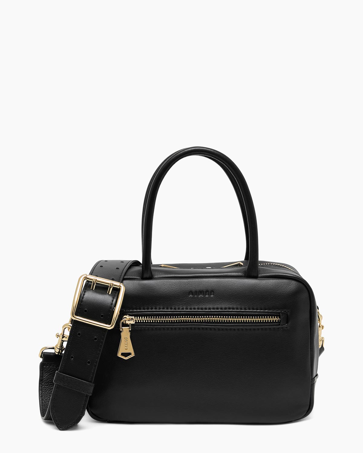 self service  (F) NO.42 シュリンク包装未開封　貴重 Black Ritual Midsize Satchel Designer Leather Handbag For Women