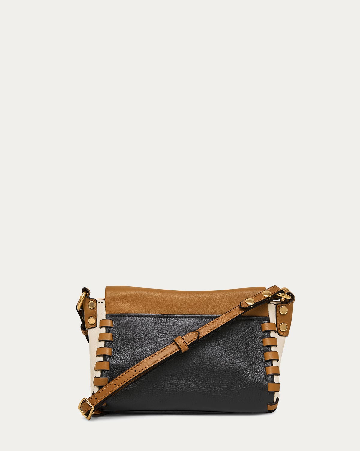 Latte Zen Mini Crossbody Designer Leather Handbag For Women