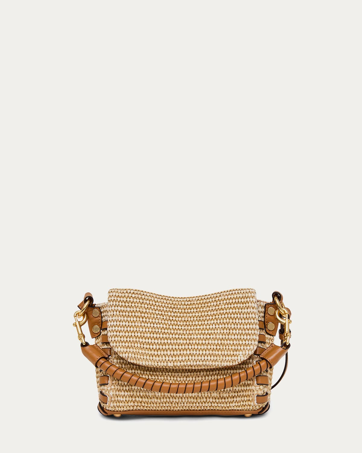 Raffia Zen Mini Crossbody Designer Leather Handbag For Women
