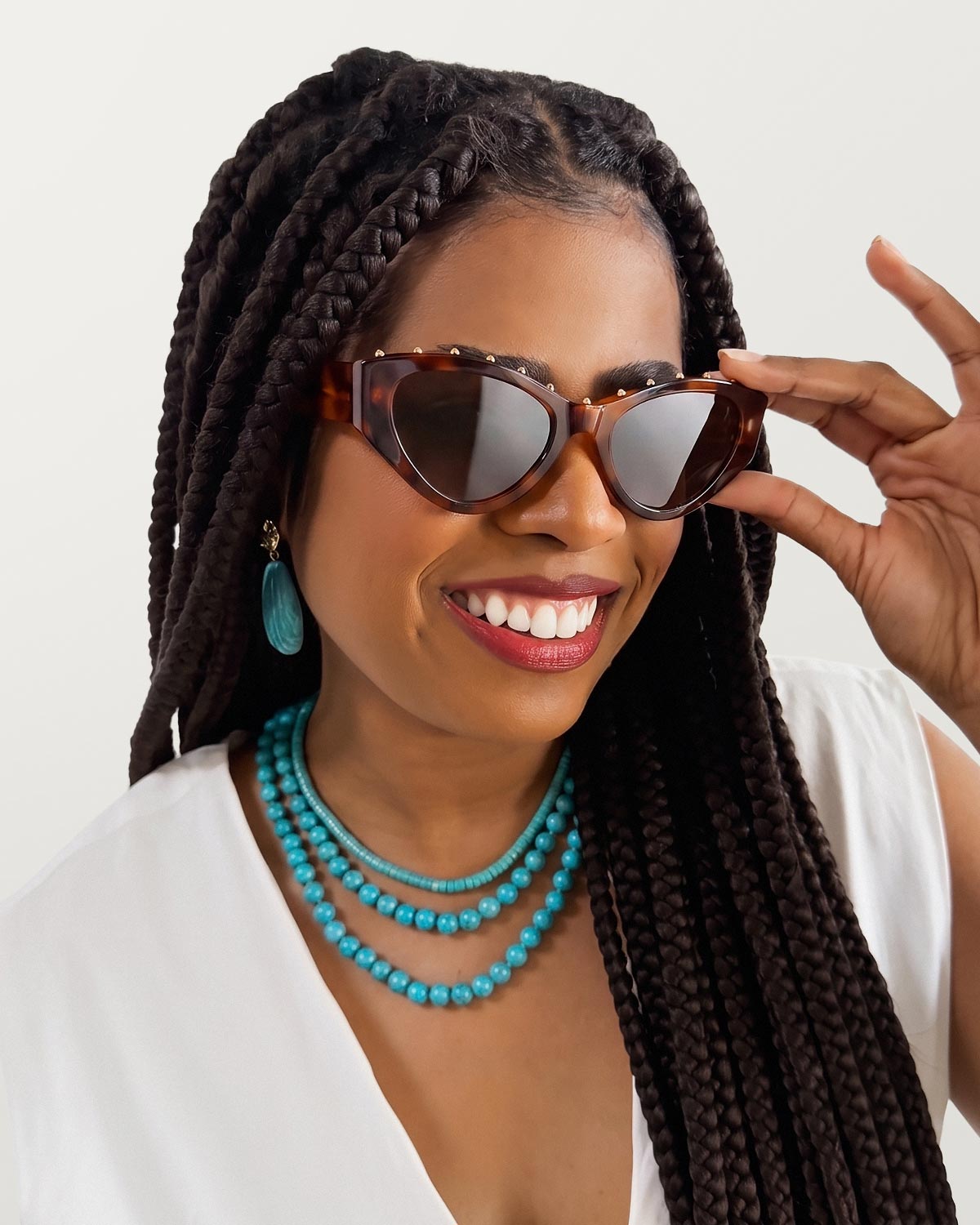 Stud Styler Cat Eye Sunglasses
