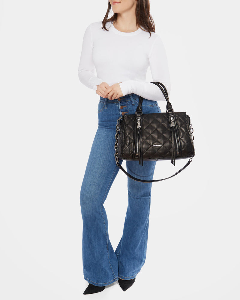 Maven Quilted Convertible Satchel