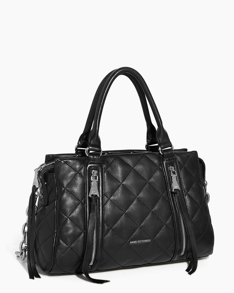 Maven Quilted Convertible Satchel