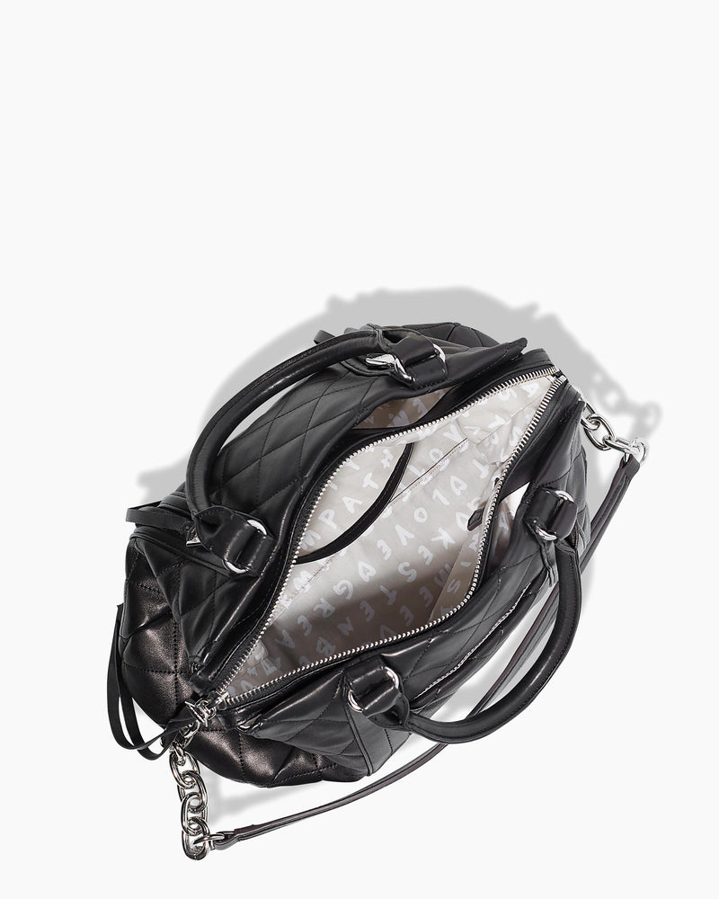 Maven Quilted Convertible Satchel
