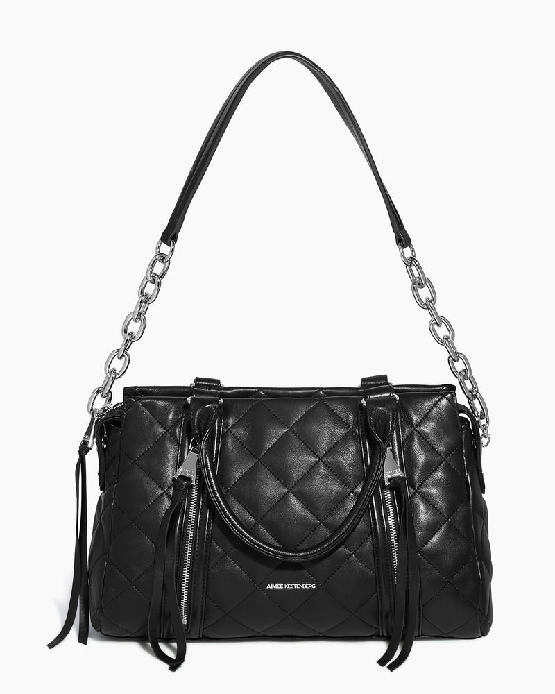 Maven Quilted Convertible Satchel