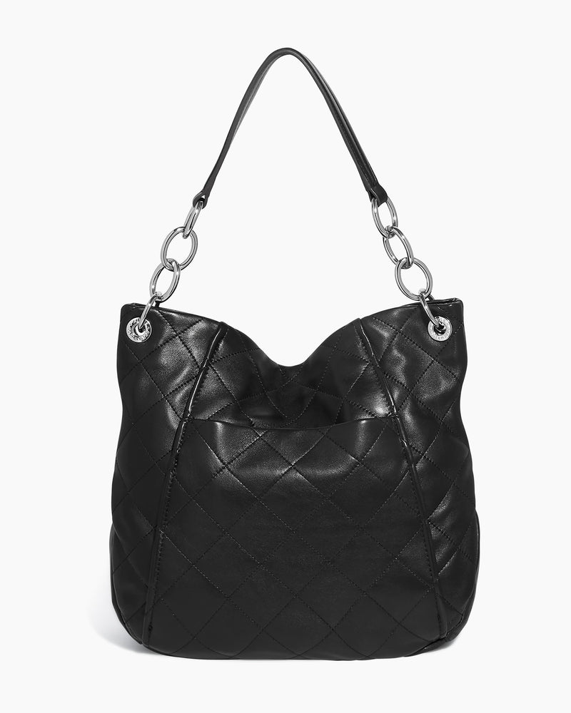 Quilted shoulder bag - Black - Ladies