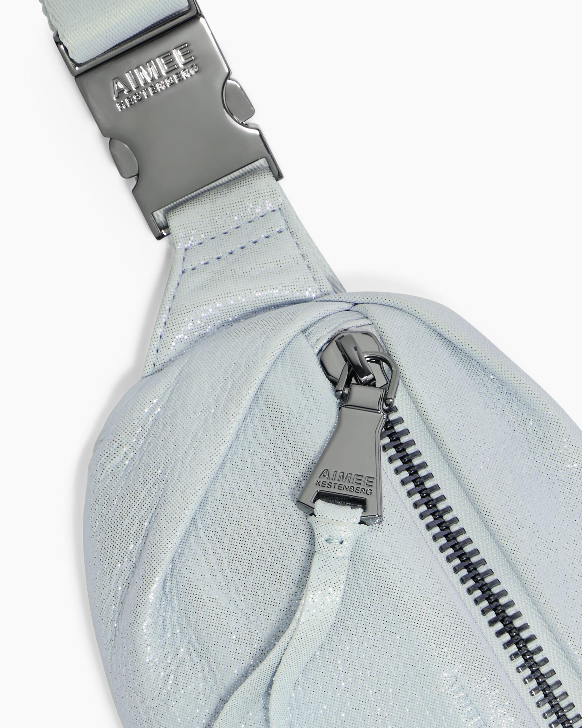 Milan Novelty Bum Bag Metallic Blue Aimee Kestenberg