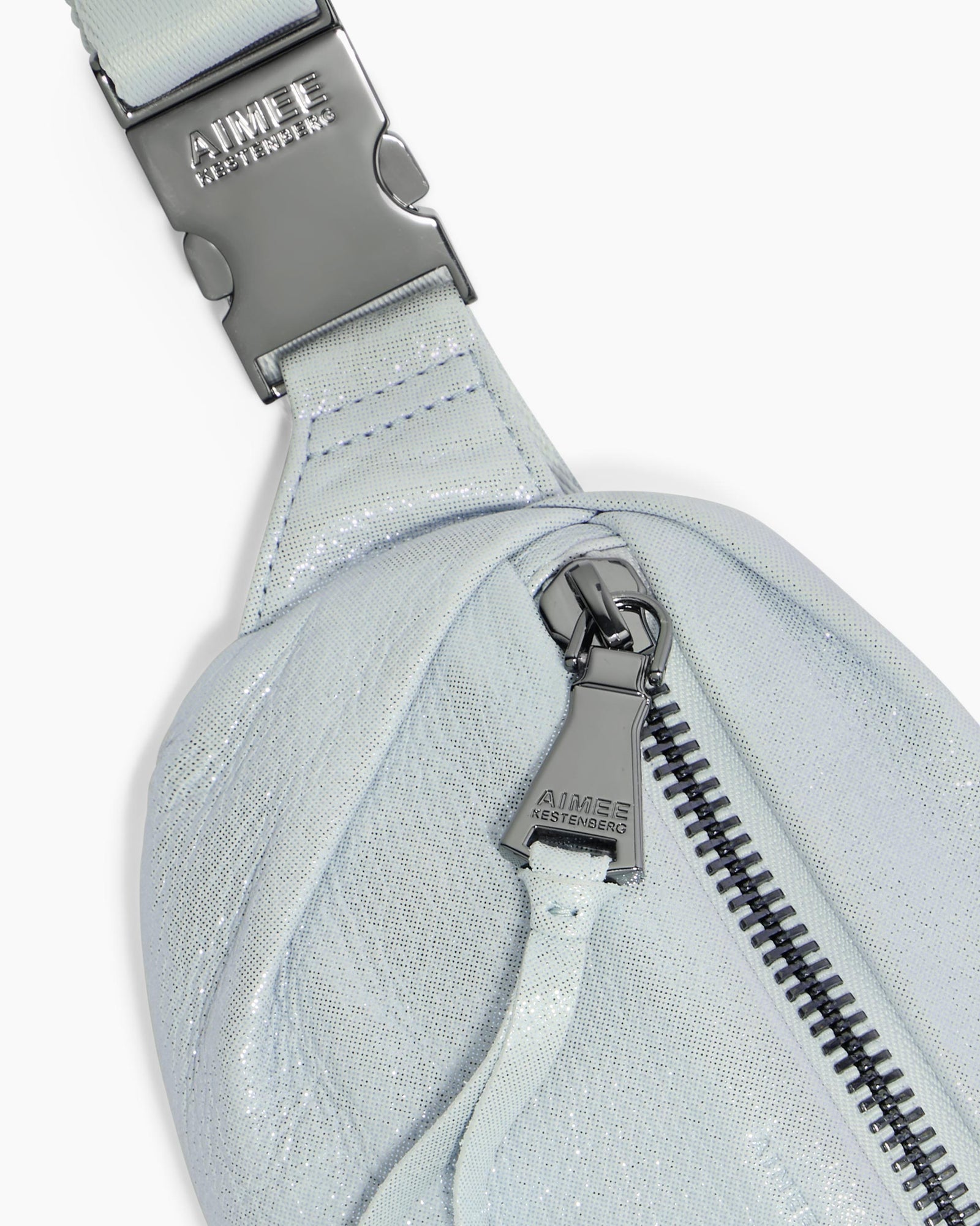 Milan Novelty Bum Bag - Metallic Blue | Aimee Kestenberg