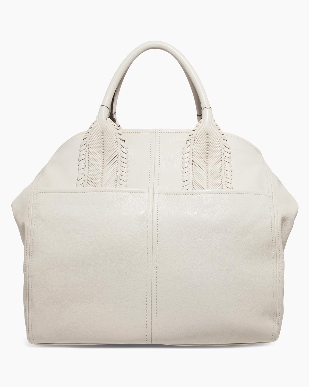 Chalk All For Love Convertible Top Zip Tote Designer Leather Handbag For Women