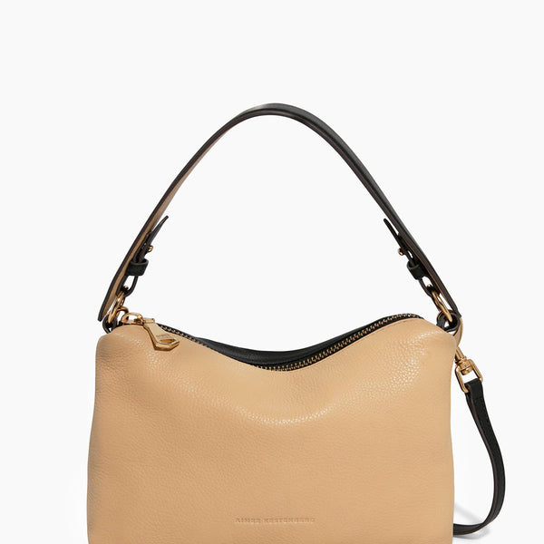 Camel Ava Convertible Shoulder Designer Leather Handbag For  AIMEE KESTENBERG Suede Ava Novelty Convertible Shoulder Bag main image 2
