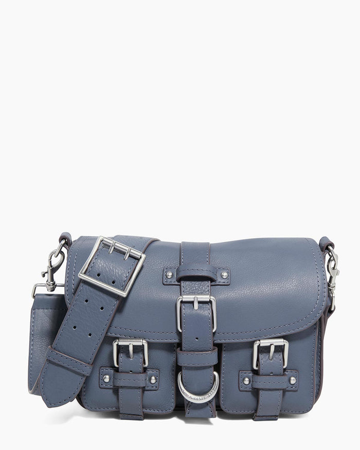Aimee Kestenberg All For Love Saddle Crossbody Bag - Small Leather Purse With Adjustable Strap (Chestnut Brown)