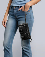 Saddle-Up Leather Wristlet Clutch