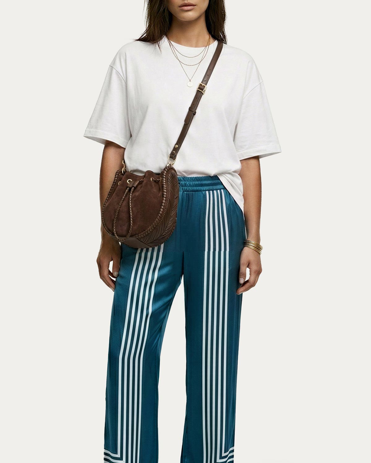 Fudge Suede All For Love Drawstring| AIMEE by Aimee Kestenberg