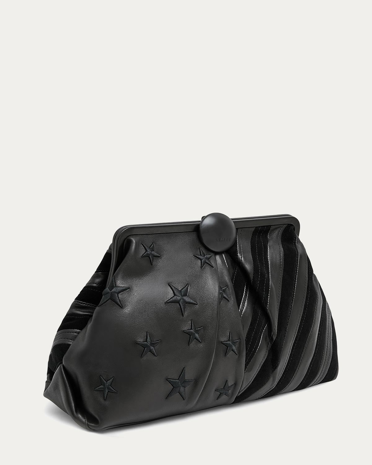 Americana Black Full Circle Novelty XL Clutch| AIMEE by Aimee