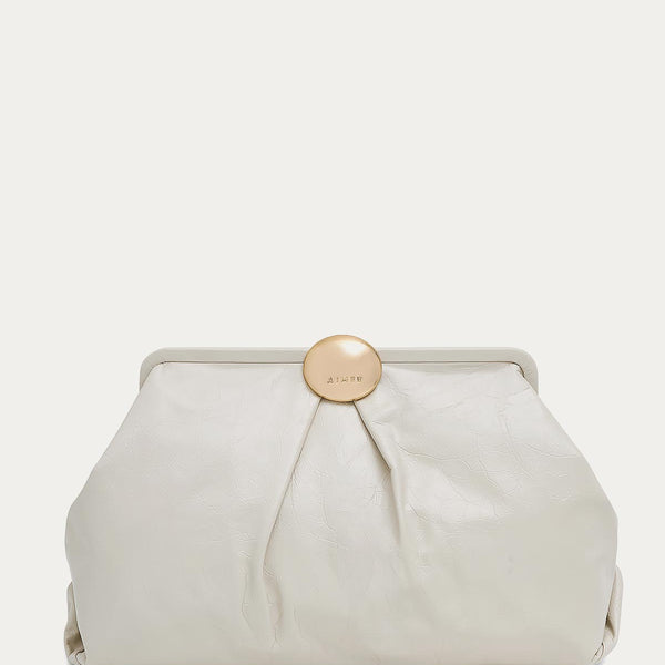 Chalk Crinkle Full Circle XL Clutch| AIMEE by Aimee Kestenberg