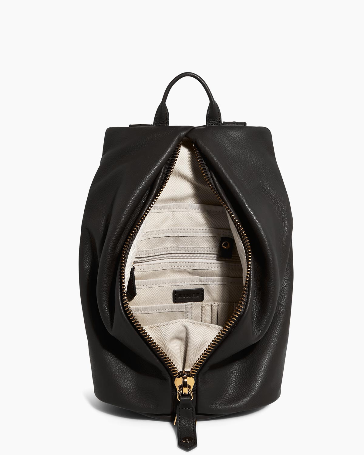 Black Tamitha Backpack Designer Leather Handbag For Women | AIMEE