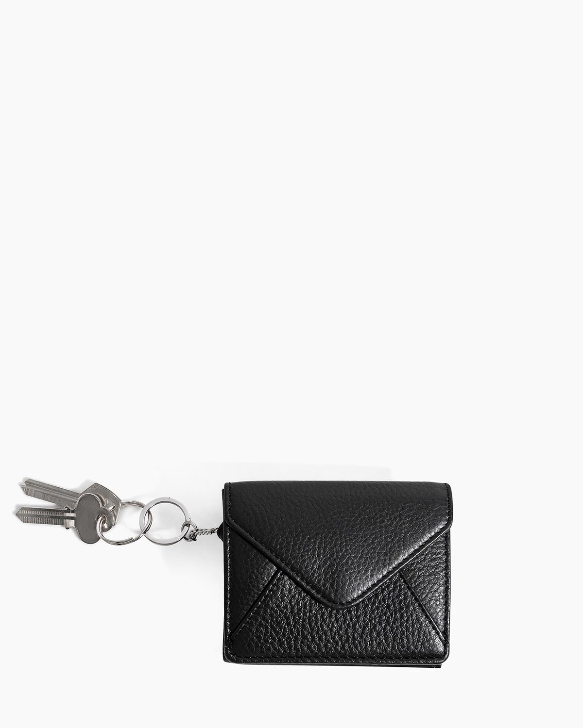 Black Zip It Up Trifold Wallet Designer Leather Handbag For Women