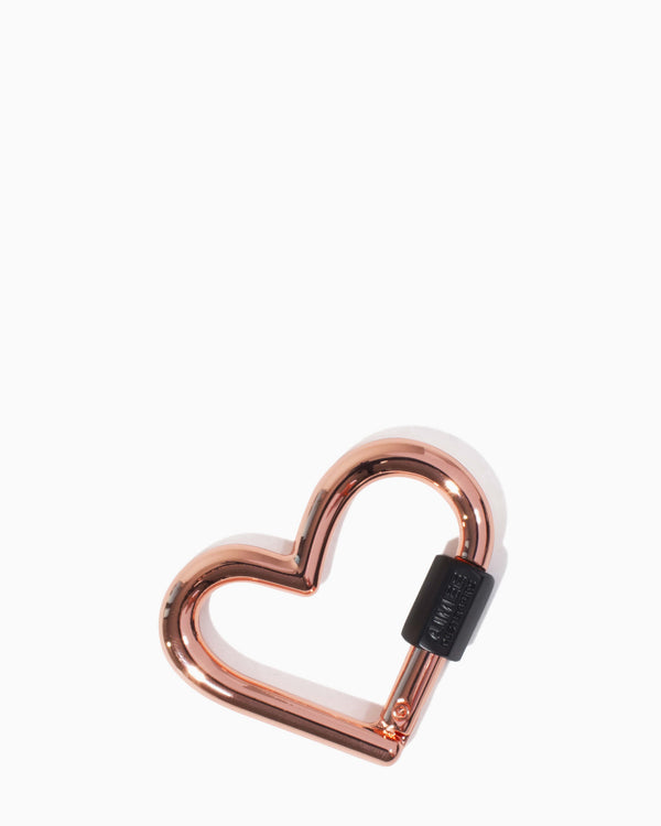 It's A Love Thing Heart Key Fob Rose Gold - front
