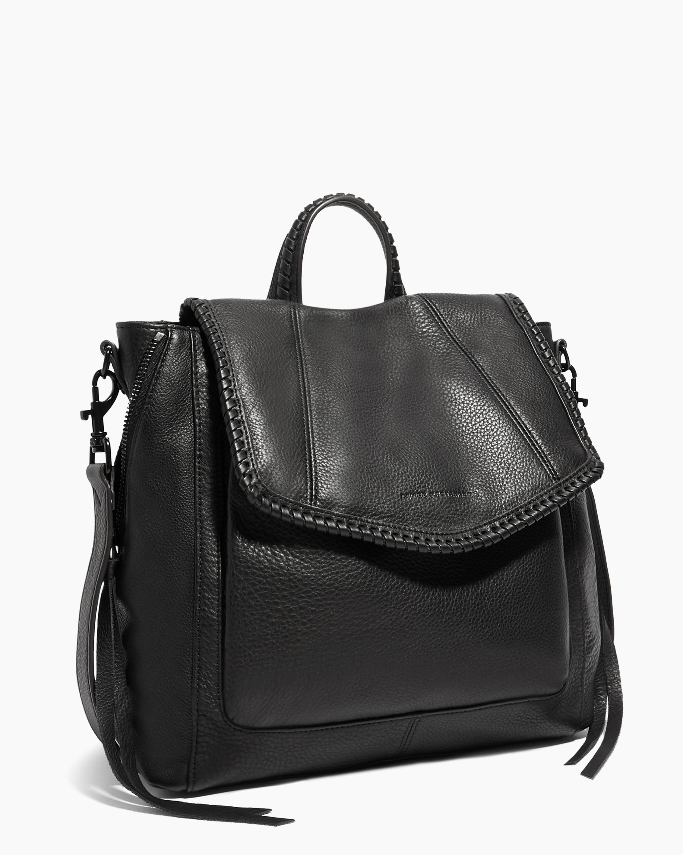 amari convertible leather backpack Black All For Love Convertible Backpack Designer Leather Handbag For Women