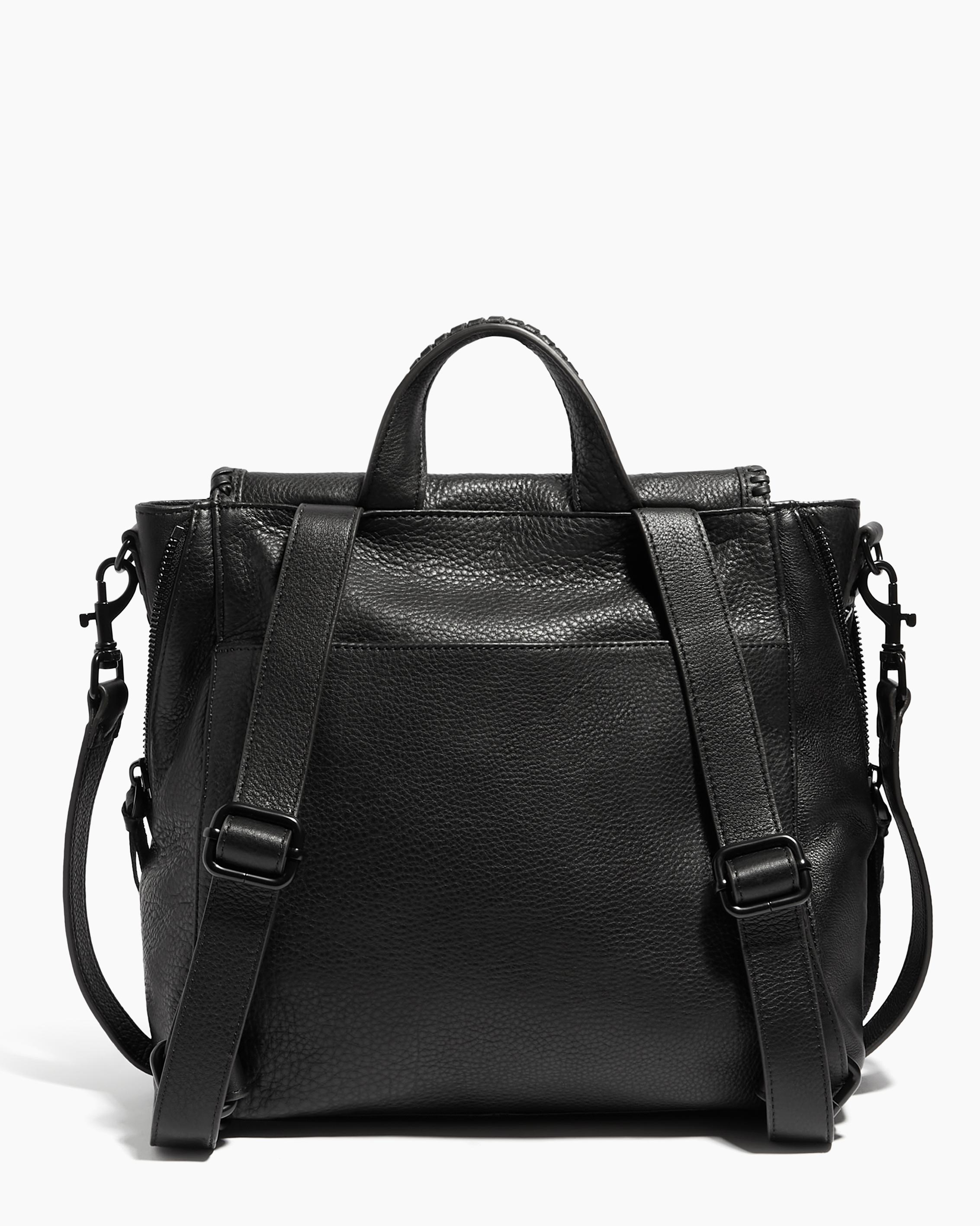 Black All For Love Convertible Backpack Designer Leather Handbag For Women Black All For Love Convertible Backpack Designer Leather Handbag For Women