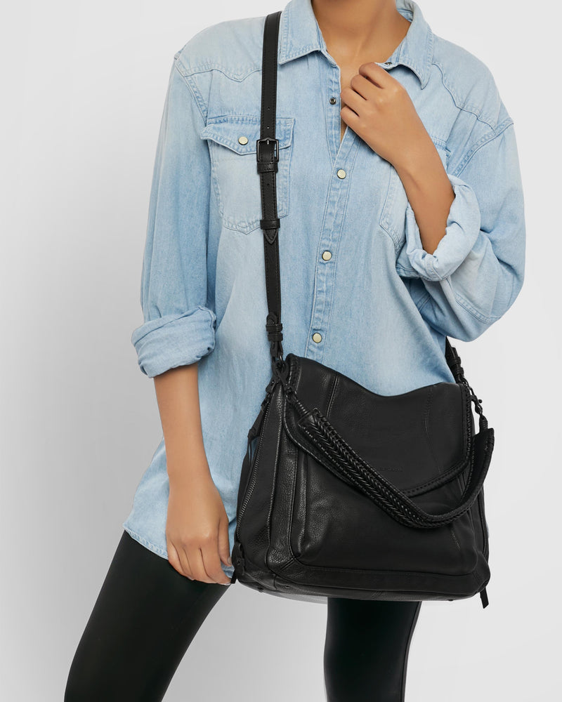 All for Love Convertible Backpack | Black / Cloud | Aimee Kestenberg