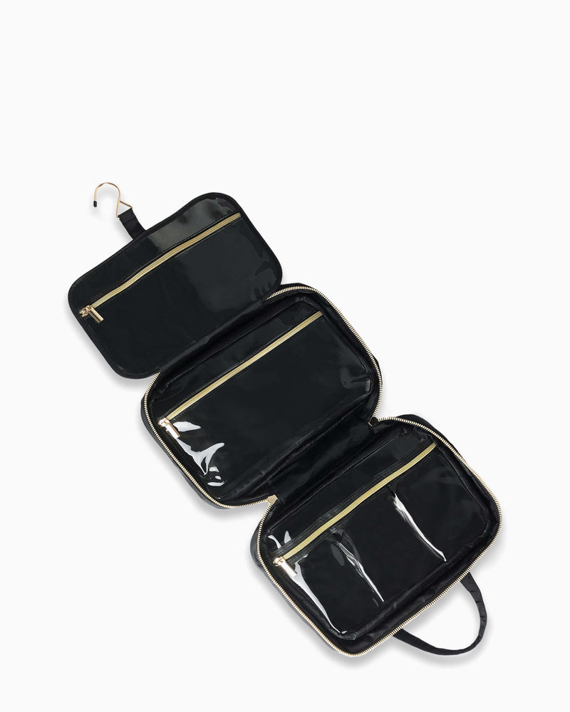 Jenna Hanging Cosmetic Bag - interior functionality