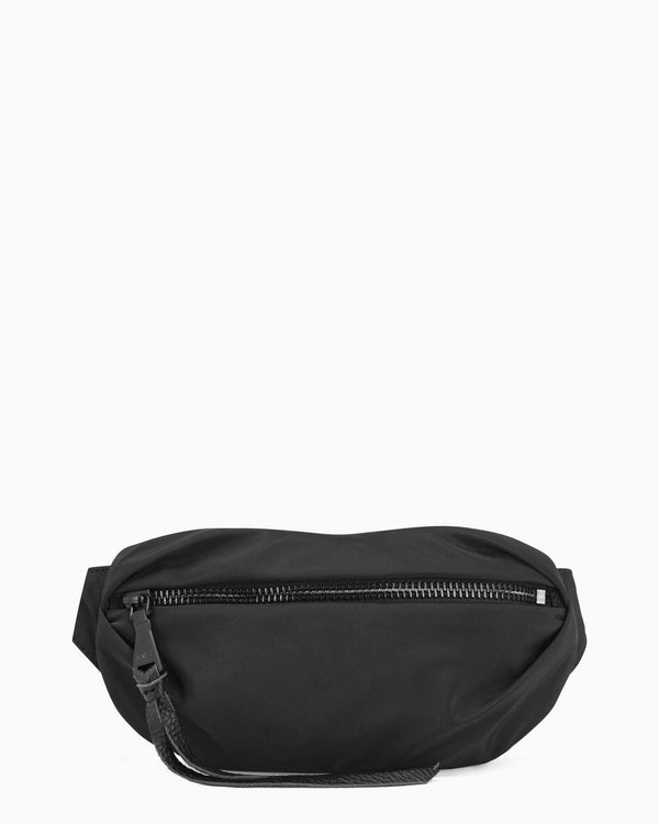 Milan Bum Bag - Black Nylon Front 