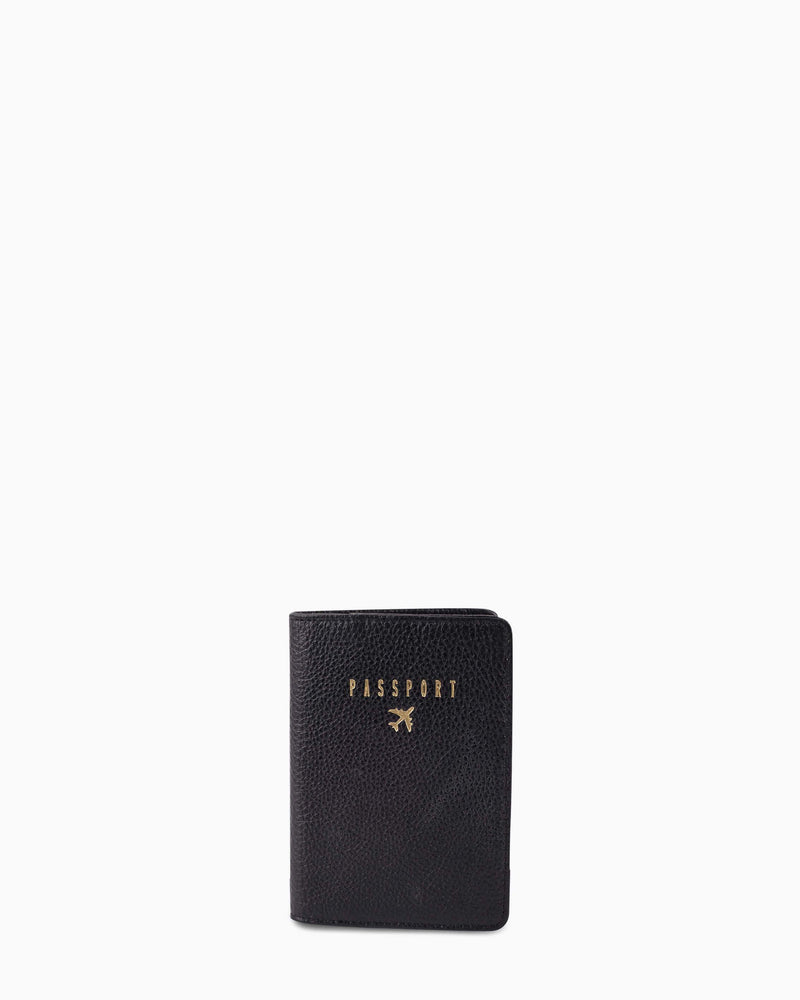 passport cover - black front 